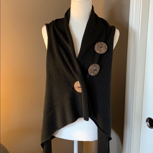 Jackets & Blazers - Black sweater vest